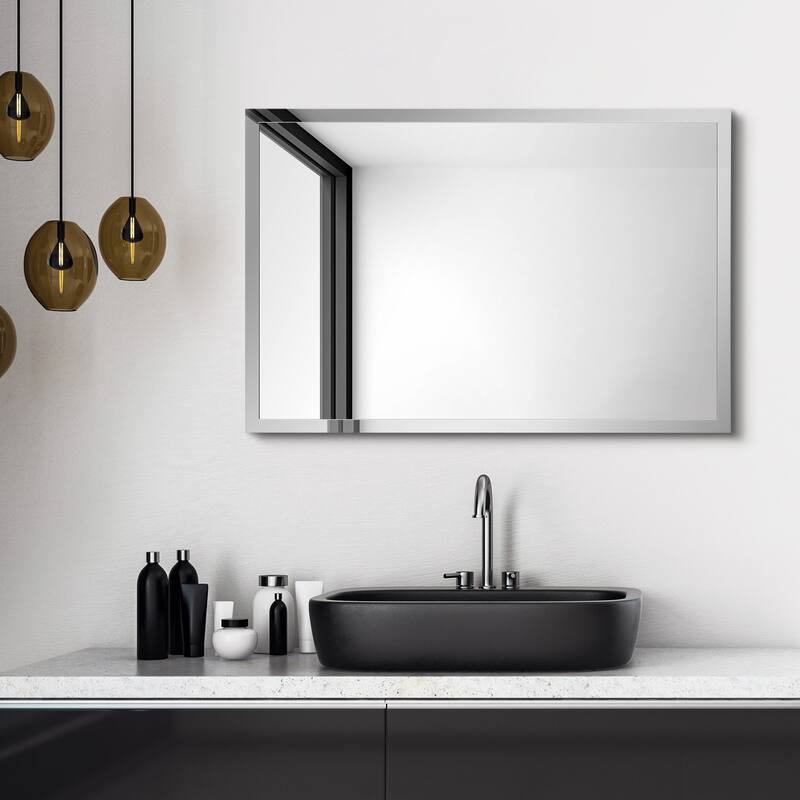 Contempo Stainless Steel Gold Wall Mirror