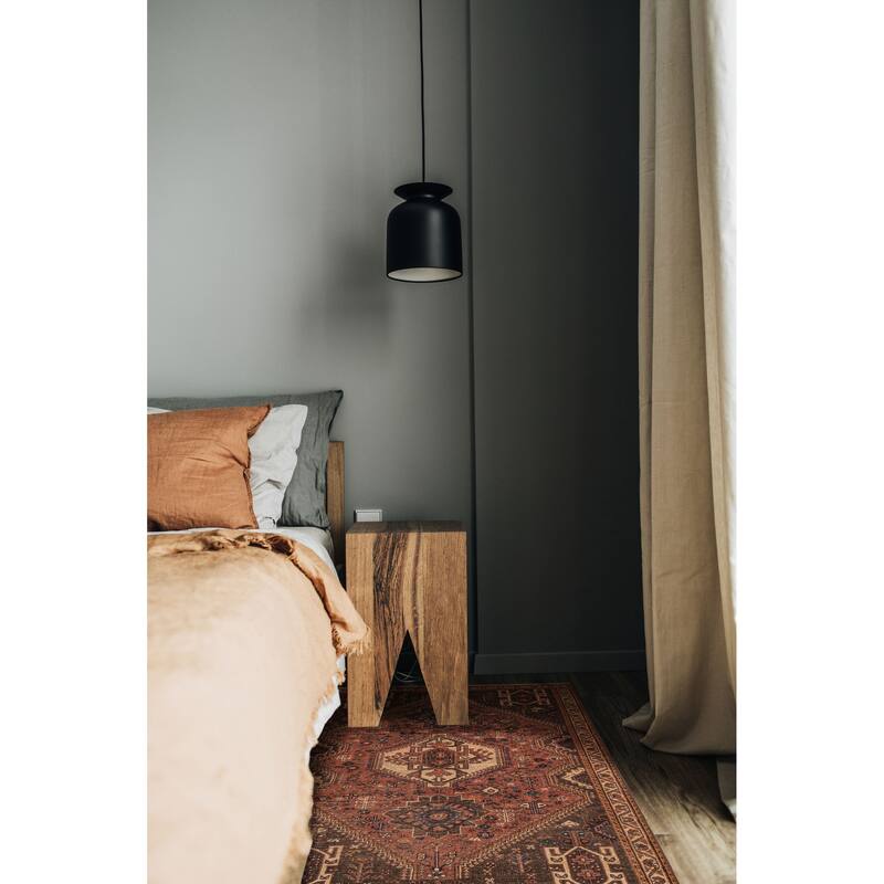 ECARPETGALLERY Hand-knotted Melis Vintage Dark Copper Wool Rug - 3'11 x 5'10