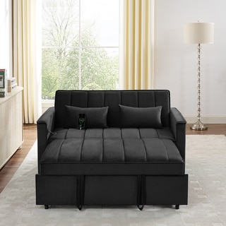 Sleeper Sofa Bed with Adjustable Back & USB Port - Bed Bath & Beyond ...