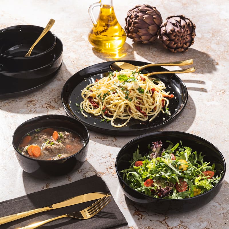 Gibson Home Oslo 12 Piece Porcelain Dinnerware Set