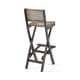preview thumbnail 22 of 29, Polaris Outdoor 26" Square 3 Piece Wood and Wicker Bar Height Set by Christopher Knight Home