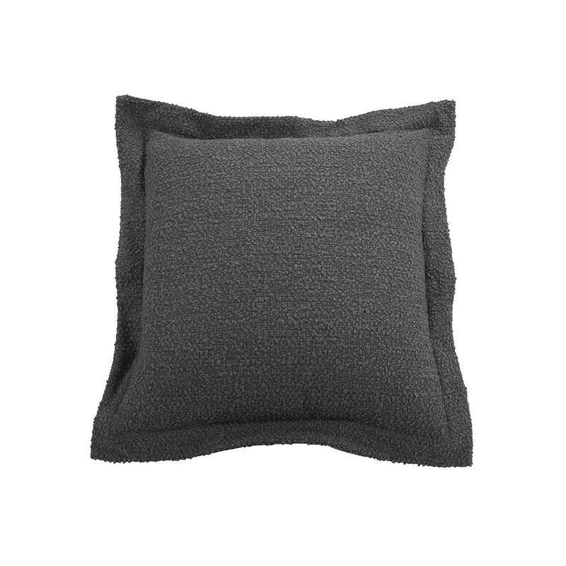 Allan Andrews Scroll Puff Ottoman with Titanium Frame & Cover, Barbet Collection