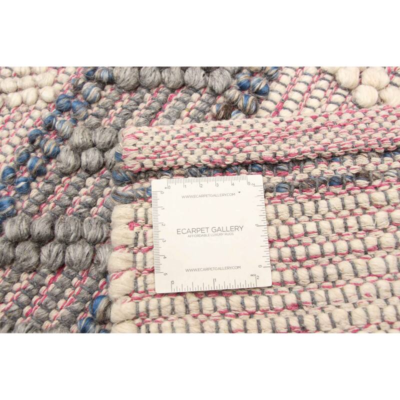 ECARPETGALLERY Braid weave Sienna Cream Wool Rug - 6'2 x 9'1