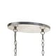 preview thumbnail 3 of 2, Perla 6 Light Antique Silver Linear Chandelier - 36'' W x 13'' H x 18'' D