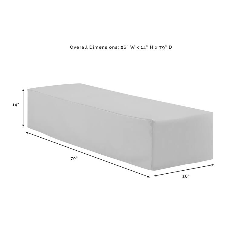 Crosley 2Pc Outdoor Chaise Lounge Furniture Cover Set