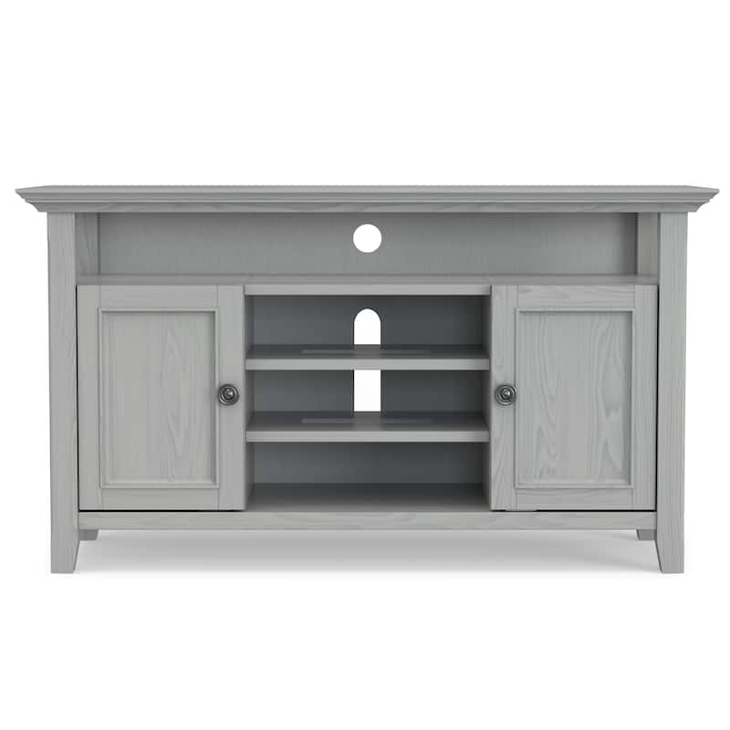 WYNDENHALL Halifax 54 inch Wide Solid Wood Transitional TV Stand - 54'' W x 18.9'' D x 31.9'' H