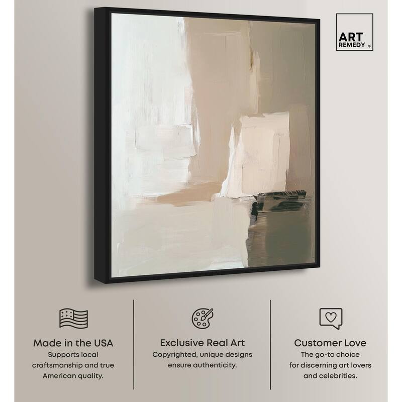 Pale Textured Silence II Canvas by Art Remedy