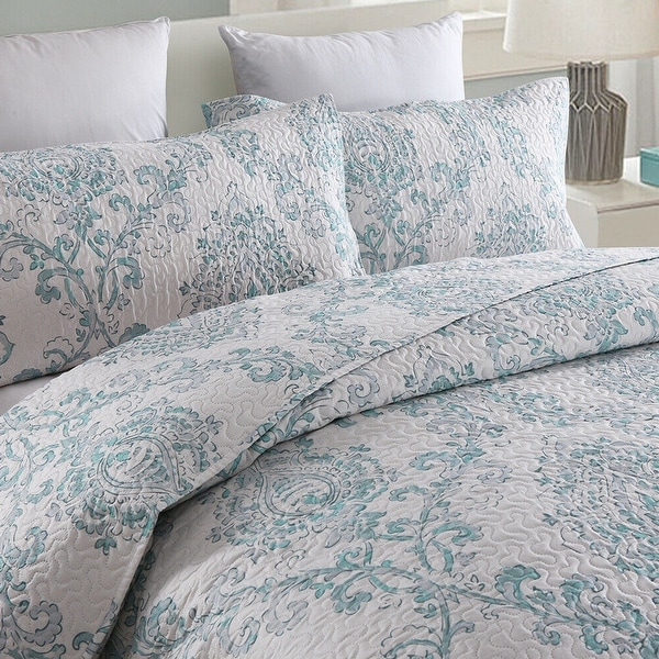 blue king pillow shams