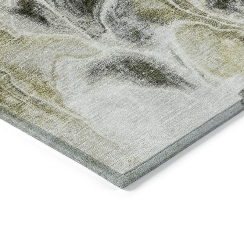 HomeRoots Abstract Transitional Rectangle Outdoor Rug