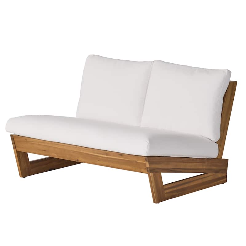 Sherwood Outdoor 4-Seater Wood Chat Set by Christopher Knight Home