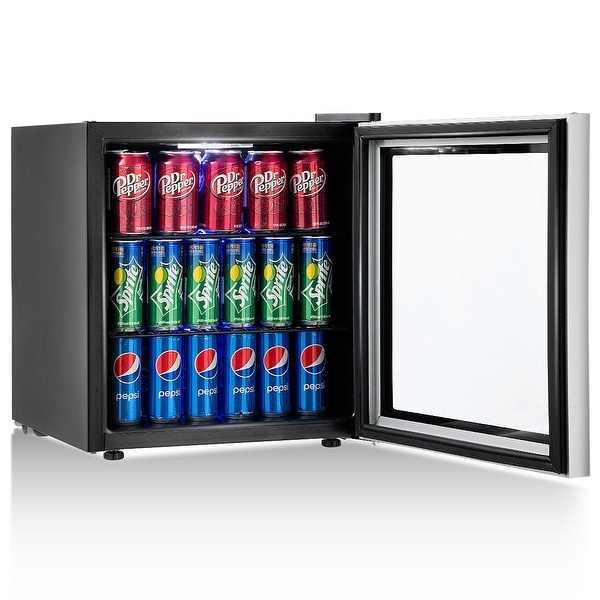 Shop Gymax 60 Can Beverage Refrigerator Beer Wine Soda ...