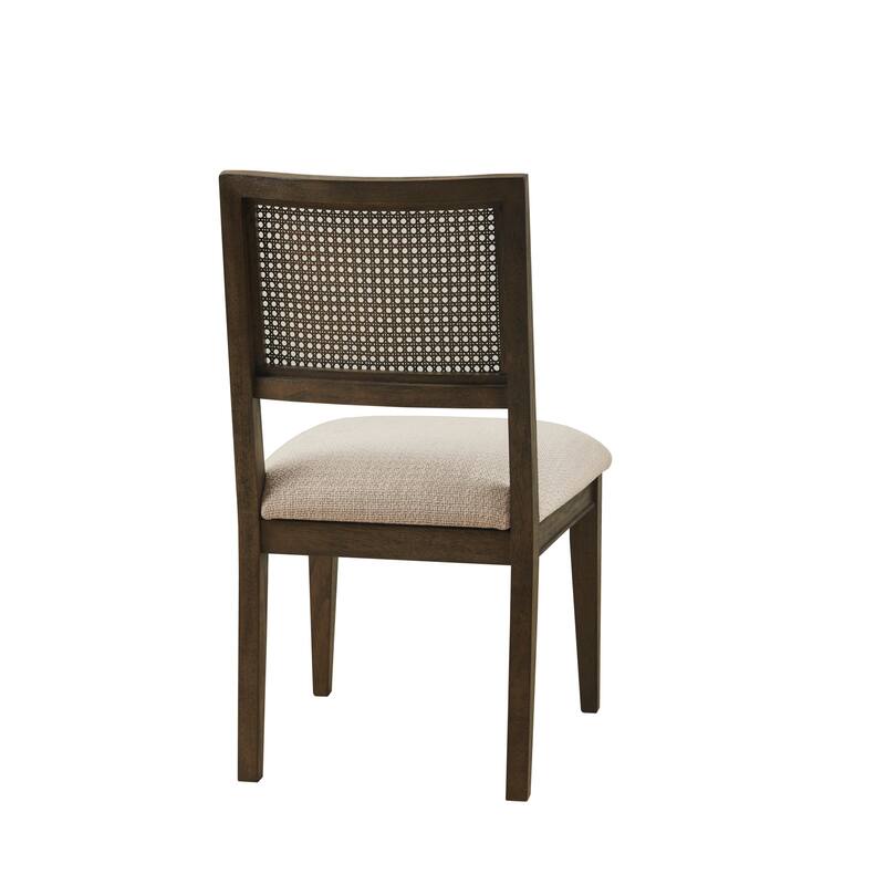 INK IVY Kelly Rattan & Wood Dining Chair Set of 2