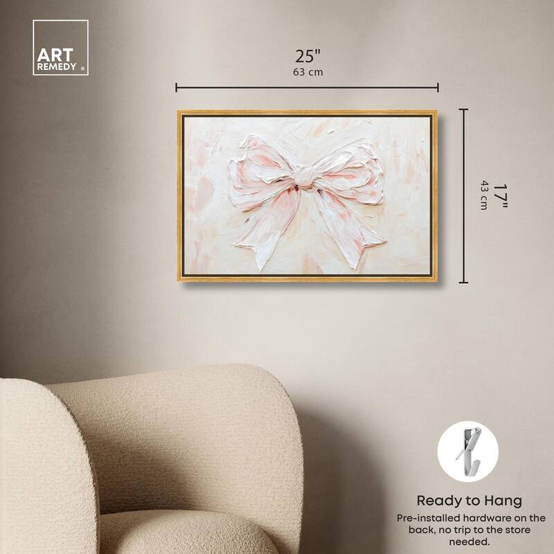 Relief Ribbons Canvas by Art Remedy