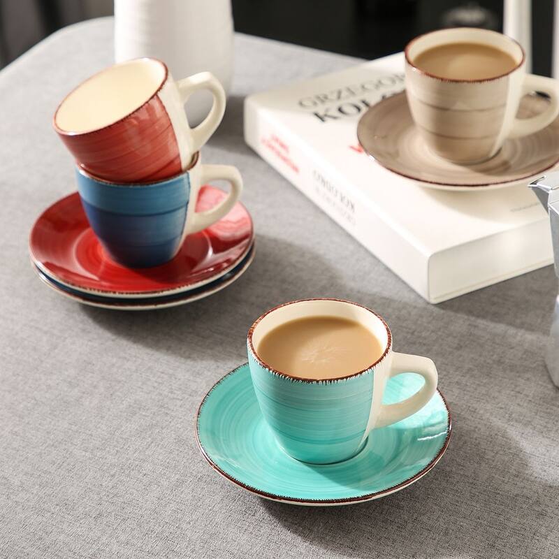 vancasso Bella 8-Piece Coffee Cup And Saucer Set (Service For 4)