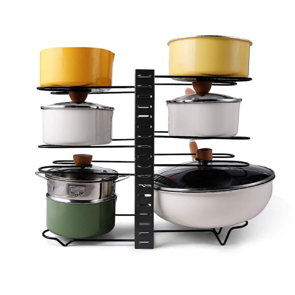 Anmytek Adjustable Kitchen Pot Rack Multi Purpose Storage Organization Shelf
