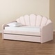 preview thumbnail 6 of 12, Timila Modern Velvet Upholstered Daybed with Trundle-Light Pink
