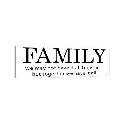 iCanvas "Family" by lettered & lined Canvas Print