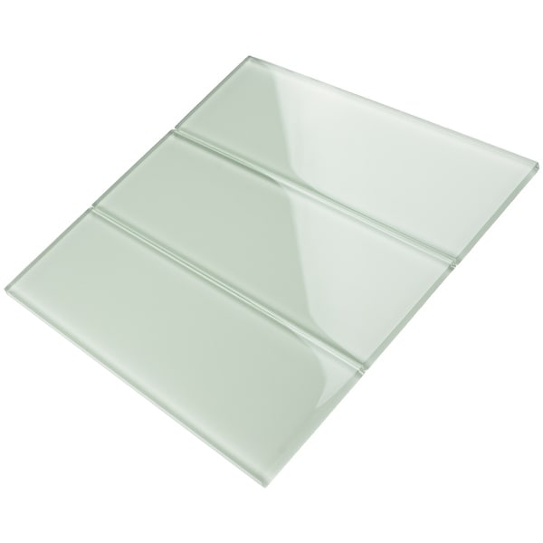 TileGen. 4" x 12" Subway Tile in Mint White Wall Tile (30 tiles/9.5sqft.). Opens flyout.