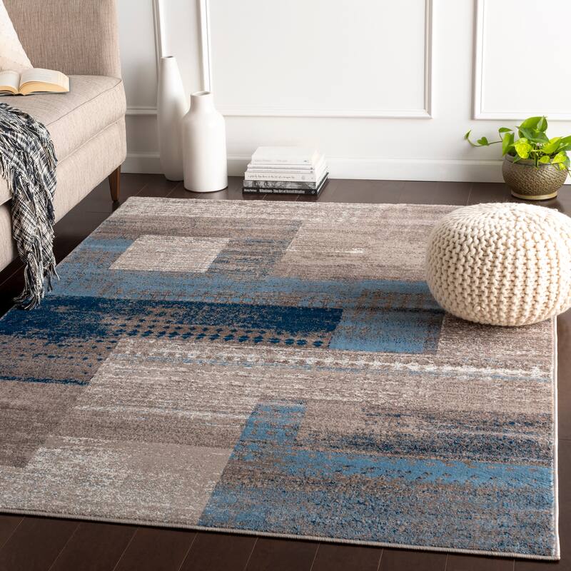 Livabliss Colma Color Block Multicolor Area Rug