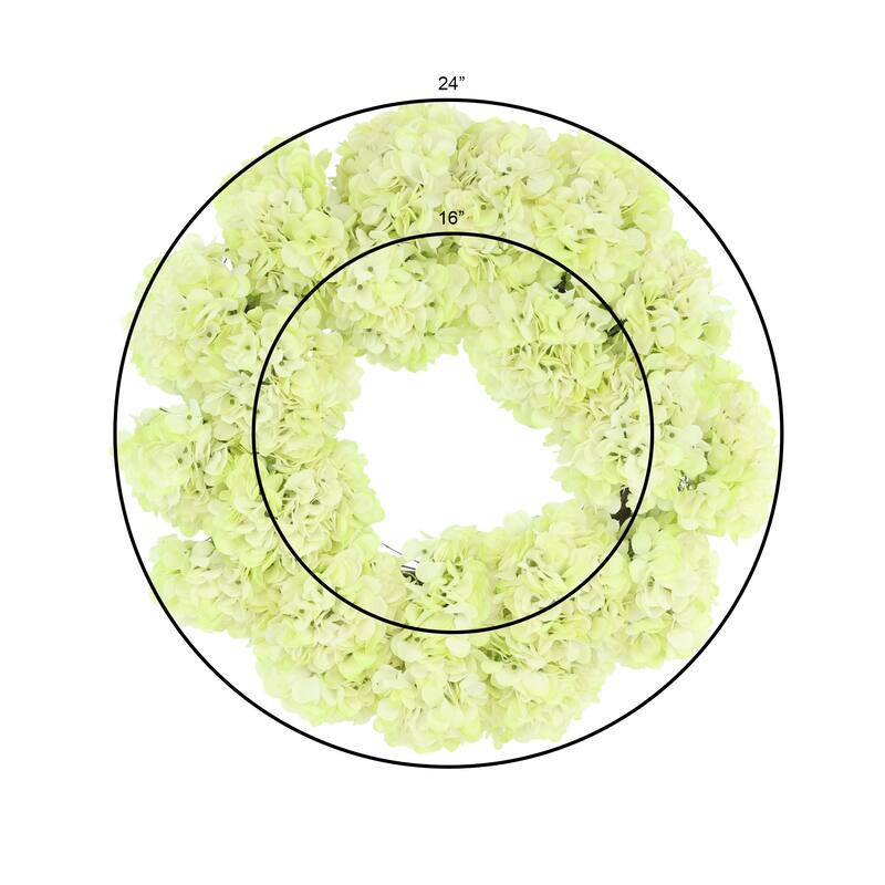 24" Hydrangea Wreath