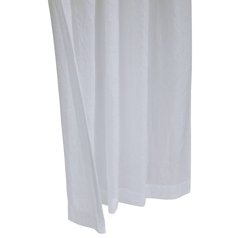 Crushed Sheer Tab Curtain Panel