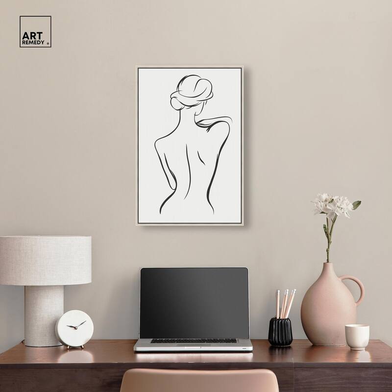 Woman in Contour III Canvas by Art Remedy
