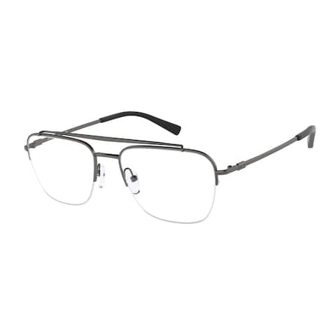 Armani Exchange Matte Gunmetal Man Rectangle Eyeglasses