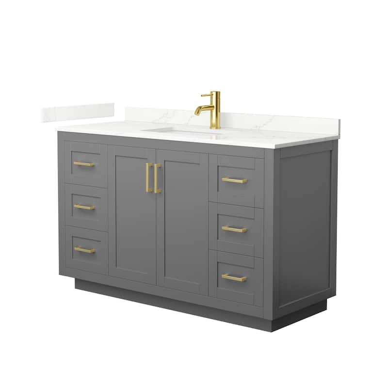 Wyndham Collection WCF292954S-QTZ-UNSMXX Miranda 54" Free Standing