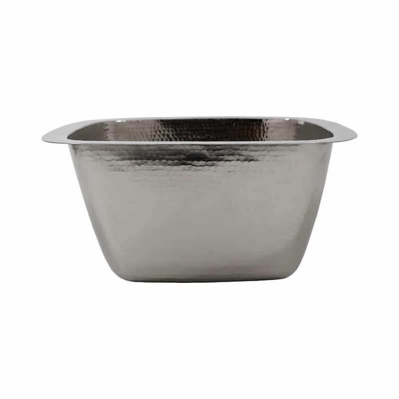 Rincon Hand Hammered Copper 13-inch Square Undermount Bar/ Prep Sink