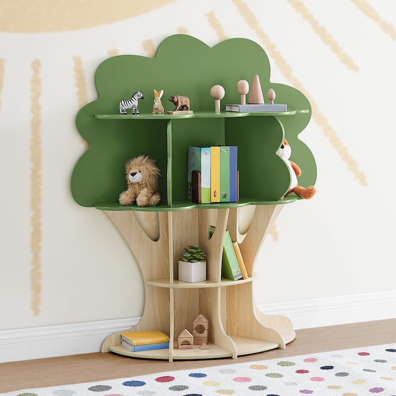 Tree Bookcase - Greenguard Gold Certified - Green