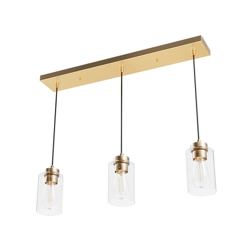 Hunter Hartland 3-Light Cluster Pendant/Chandelier - Dining Room, Kitchen, Bedroom, Entry - Farmhouse, Industrial, Modern