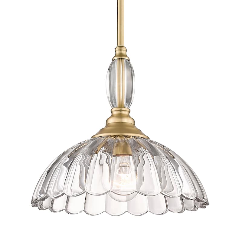 Golden Lighting Audra 1-light Pendant in Brushed Champagne Brass