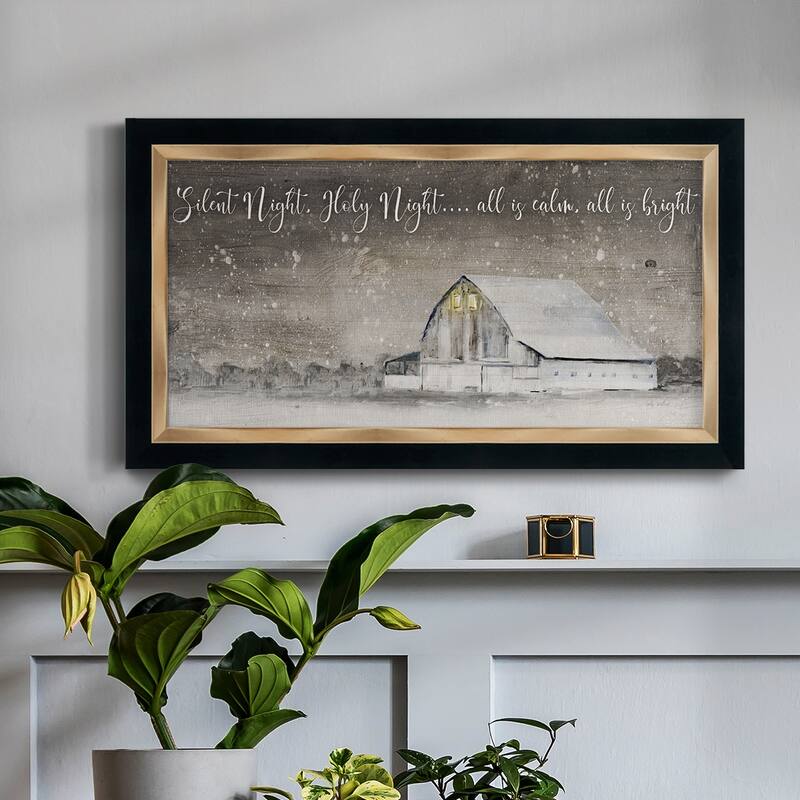 Silent Night Premium Framed Canvas- Ready to Hang