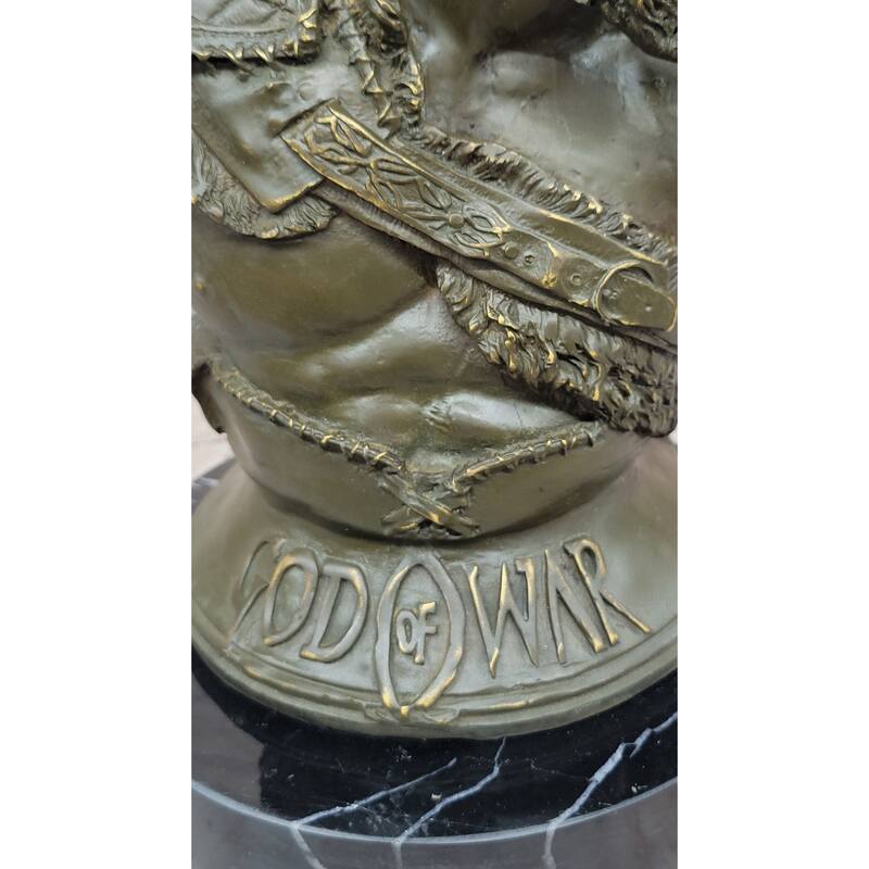 Bronze Kratos God Of War Bust - Gaming Sculpture Decor Original Art