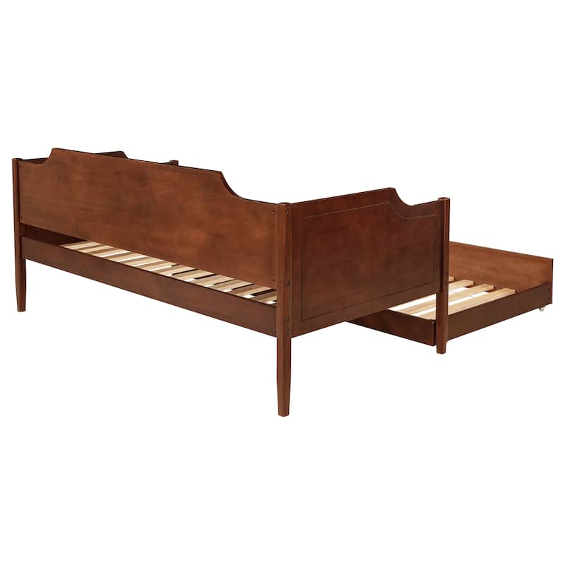 Wellston Cherry Wood Twin Daybed With Trundle