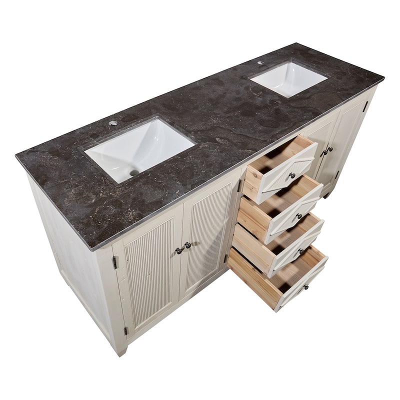 Reclaimed Pine Double Swedish Vanity