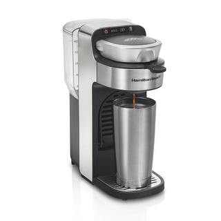 Hamilton Beach The Scoop Single-Serve Stainless Steel Coffee Maker with Removable Reservoir