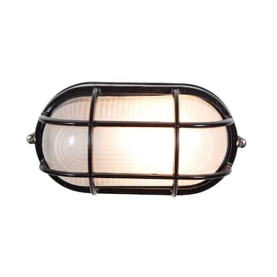 Access Lighting Nauticus Dual Mount - Wet Location Bulkhead - Frosted Glass Shade - Replaceable LED