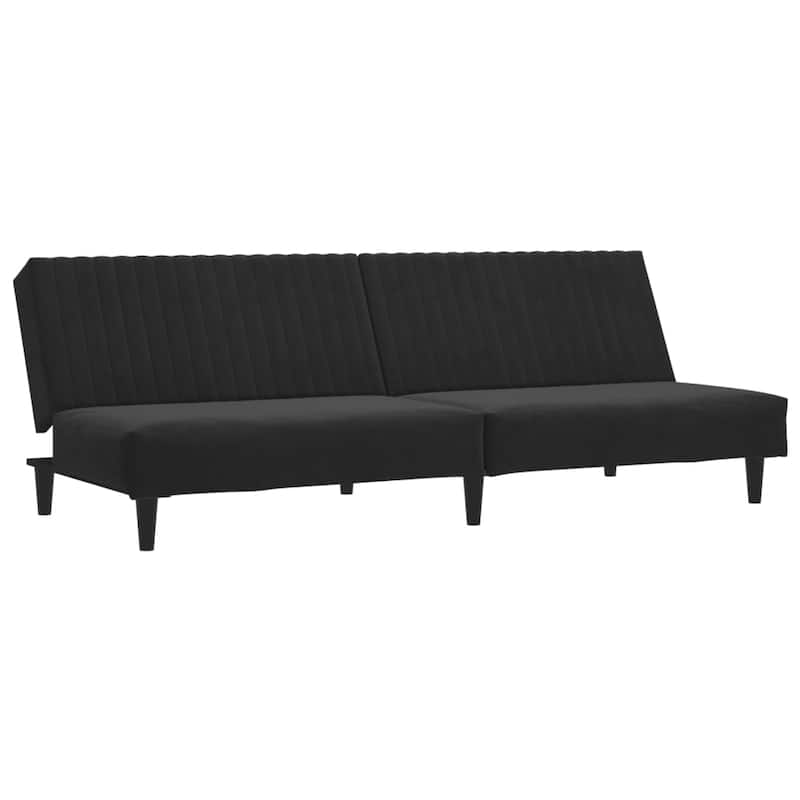 vidaXL 2-Seater Sofa Bed multicolor Velvet - 78.7" x 33.3" x 27.2"