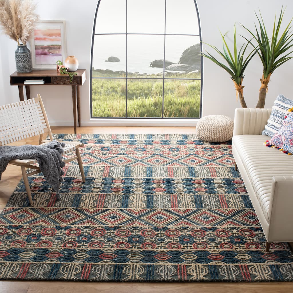 SAFAVIEH Handmade Trace Shanta Moroccan Wool Rug