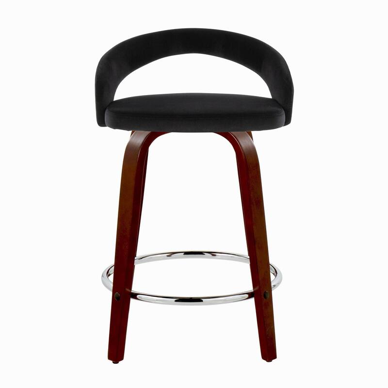 Grotto Upholstered 24" Fixed-Height Counter Stool - Set of 2