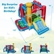 preview thumbnail 4 of 8, Costway Baseball Themed Jumping House Kids Bouncy Castle w/ 50 Ocean - Multi - See Details