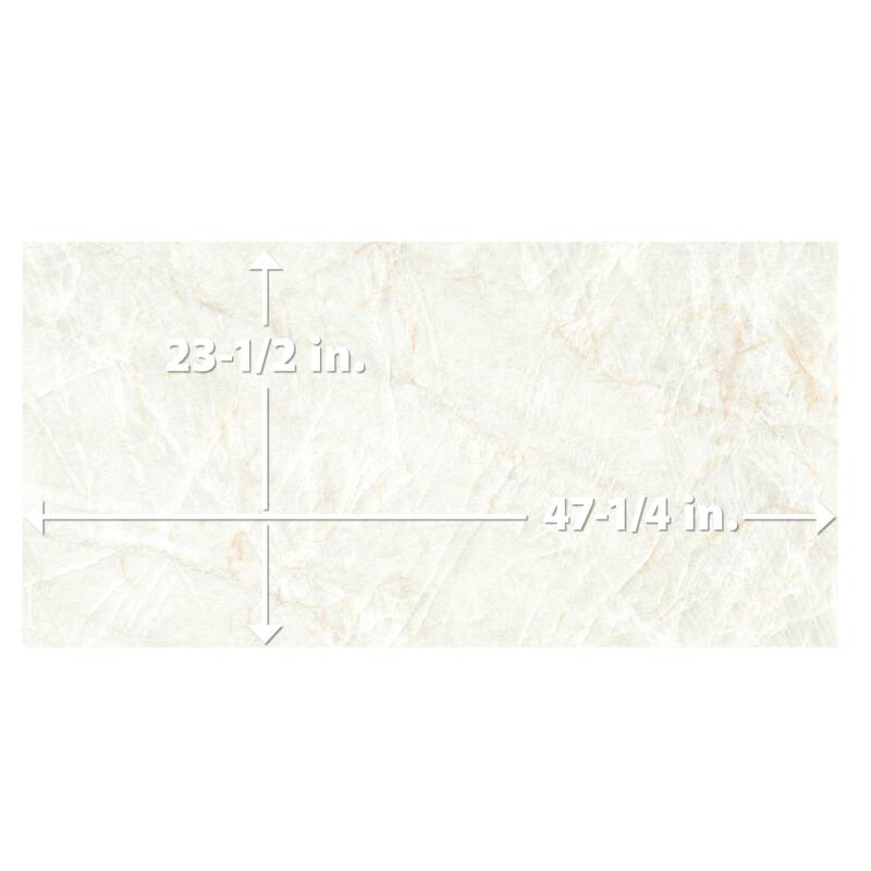 Merola Tile Taj Mahal Matte Cream 23-1/2" x 47-1/4" Porcelain Floor and Wall Tile