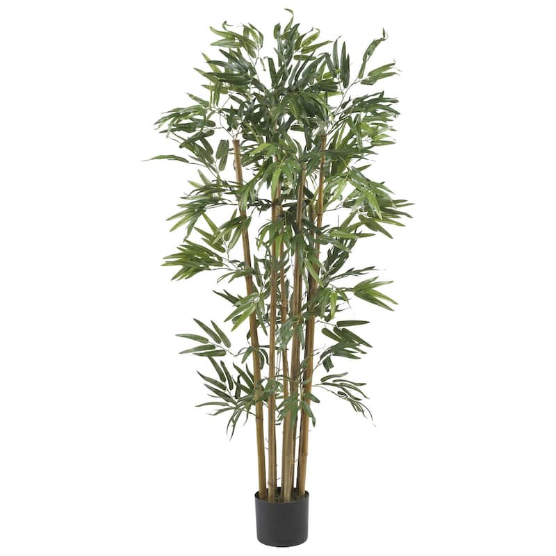 4ft Bamboo Silk Tree - Faux Indoor Plant for Home Decor & Asian Themed Design - 4ft.