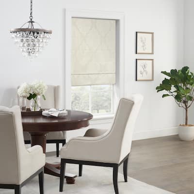 Eclipse Carlton Damask 100% Total Blackout Cordless Roman Shade