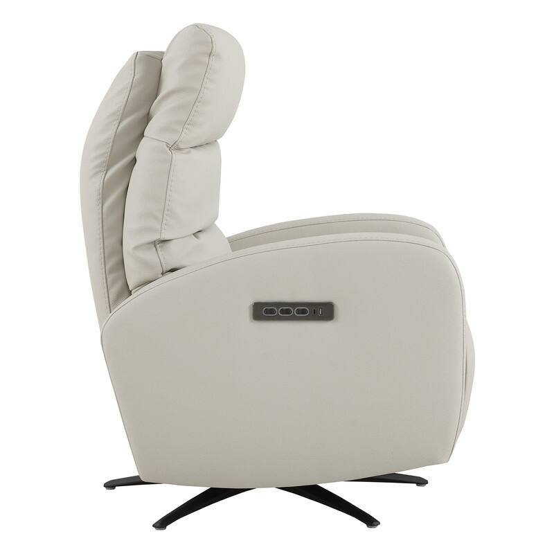 Spruce & Spring Triple-Motor Power Swivel Recliner Chair with Power Headrest