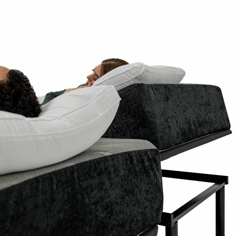 King Size Adjustable Bed Base with Wireless Remote, Zero Gravity & Anti-Snore Features - Voice Controls