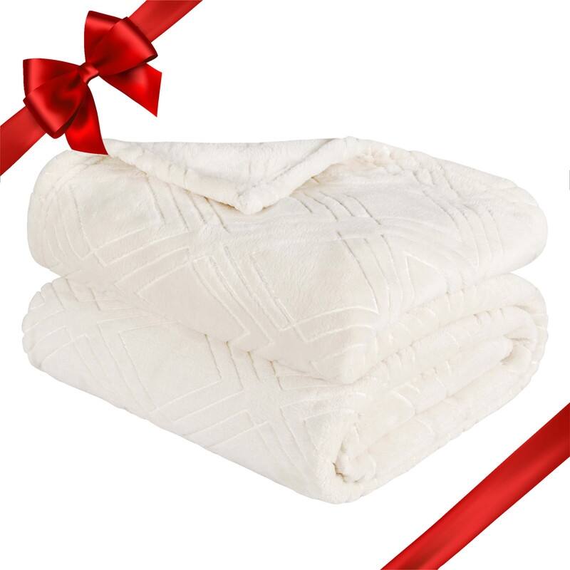 Superior Atka Diamond Soft Fluffy Fleece Blanket
