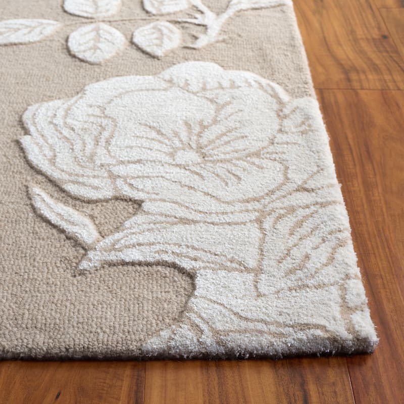 SAFAVIEH Handmade Glamour Arsenia Floral Wool Rug