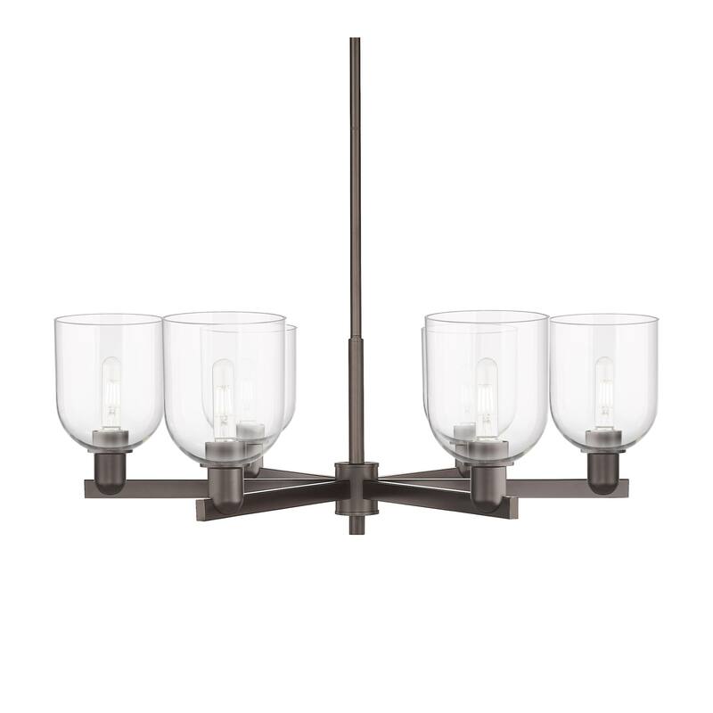 Innovations Lighting 716-6CR-12-36 Bella Chandelier Bella 6 Light 36" - Oil Rubbed Bronze / Clear